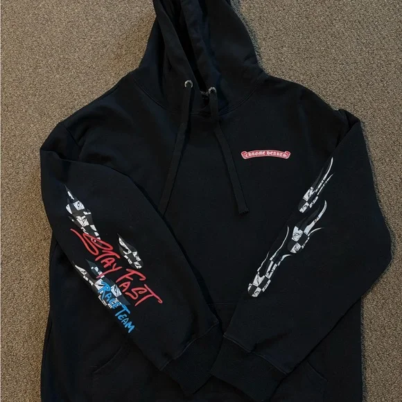 Chrome Hearts Black Red & Blue Matty Boy Stay Fast Hoodie - Picture 3 of 8